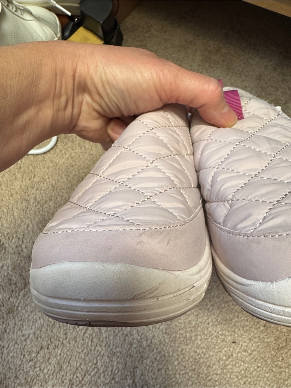 Ryka Water Repellent Quilted Slip-Ons Ava Lilac Taupe Size 9.5 - Picture 12 of 13